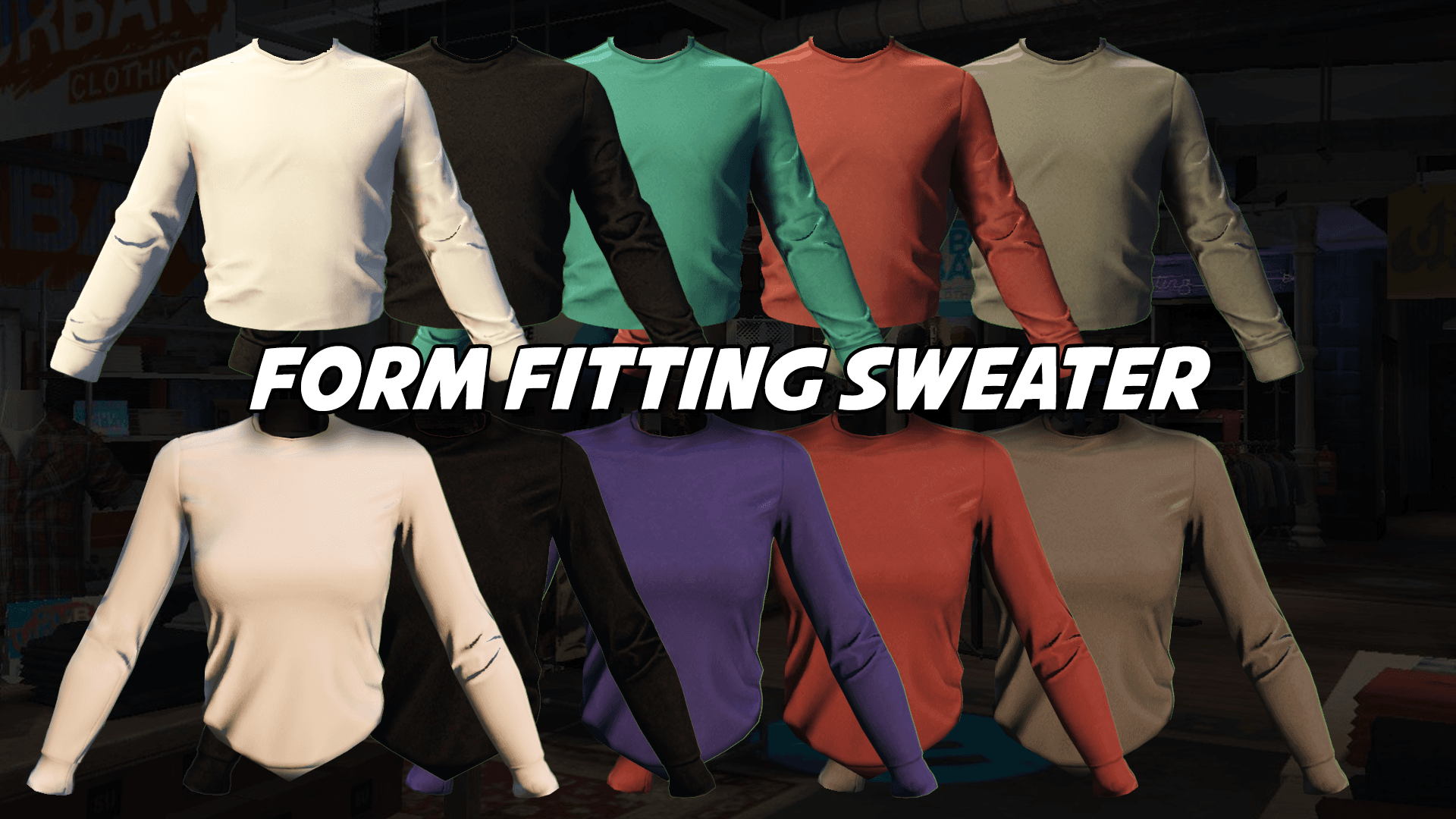 Form Fitting Sweater