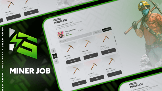 Miner Job ESCROW QBCORE ESX QBOX