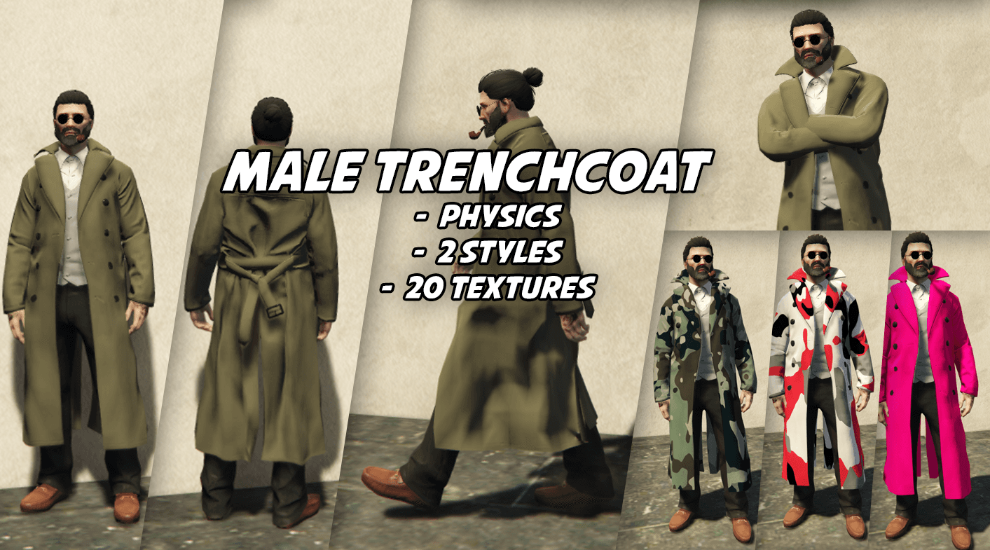Male Trenchcoat (+ Physics)